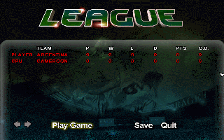 Striker '96 screenshot 3 for Playstation